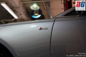 Установка брызговиков Audi